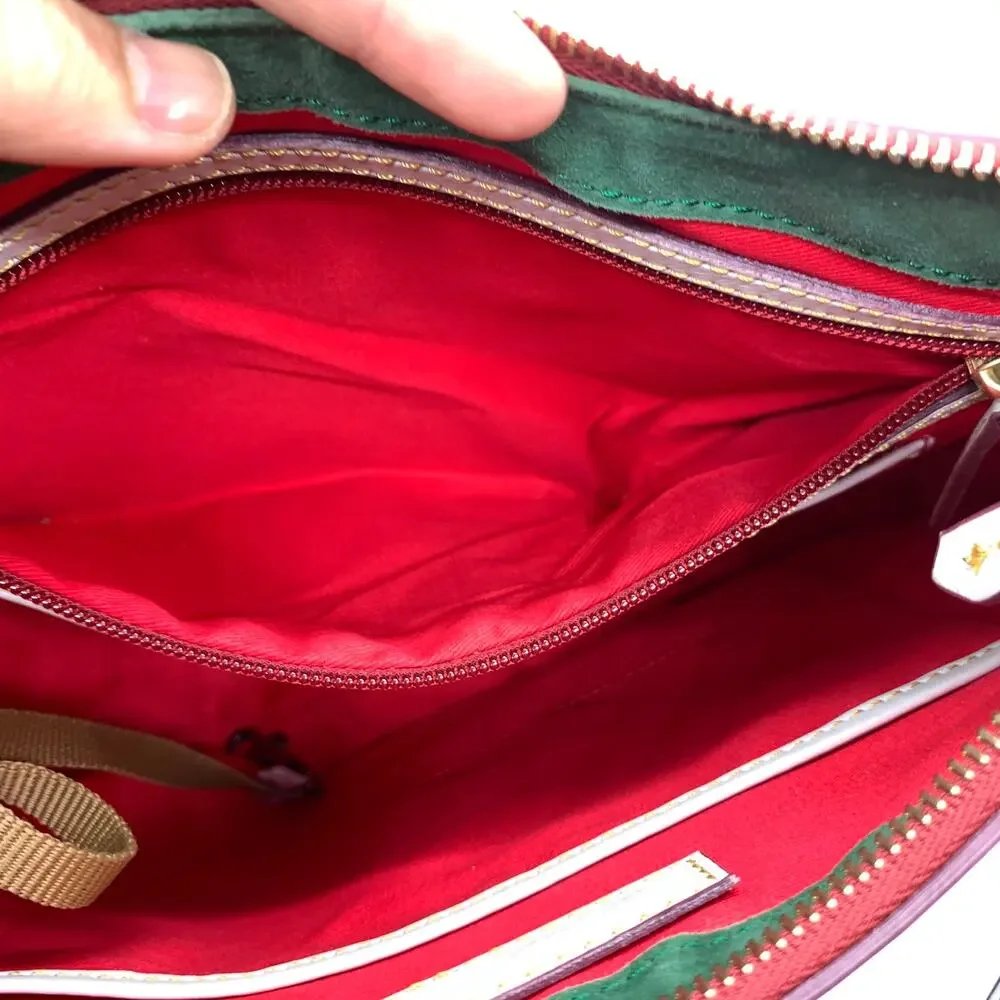 Dooney & Bourke Crossbody Florentine Leather Purse Ecru Large Bags - Picture 12 of 16